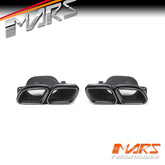 Gloss Black AMG Style Exhaust Muffler Tips for Mercedes-Benz W205 C205 C63 update / X253 C253 GLC63 Update / C257 CLS63